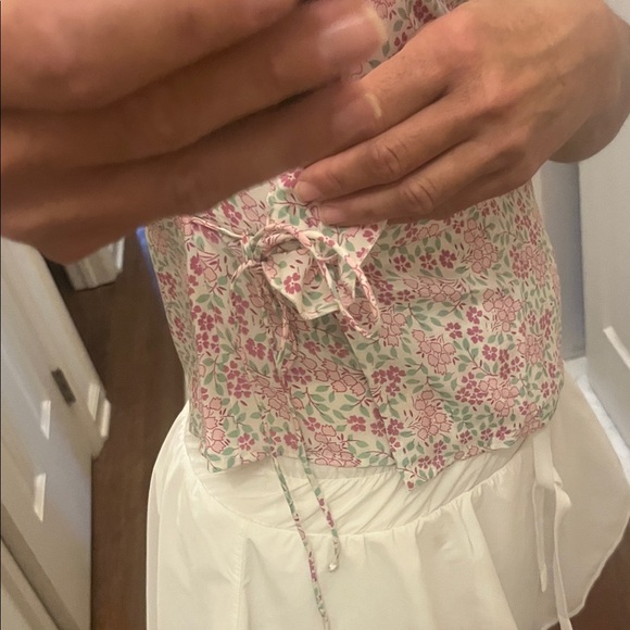 Odille Floral Silk Wrap Top, 8 - Picture 2 of 7